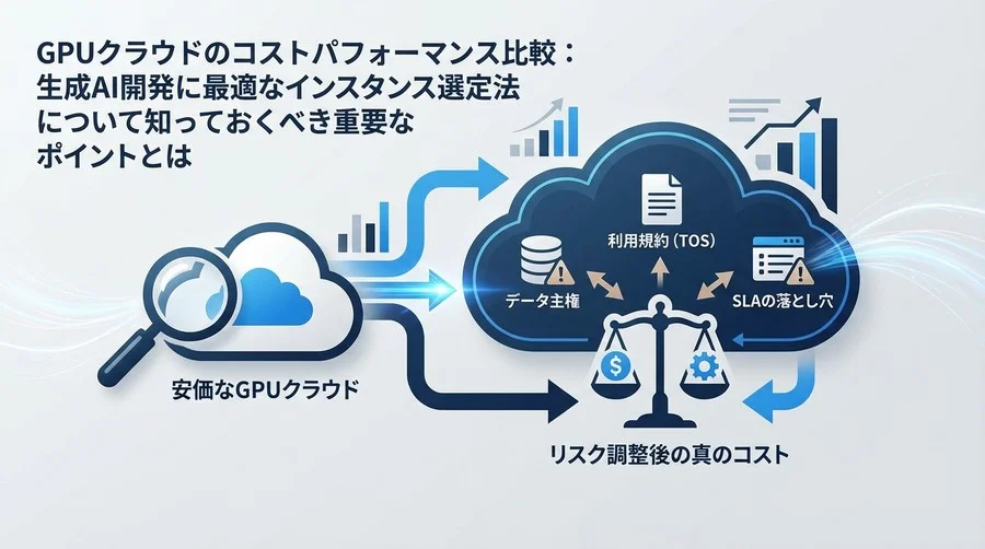 表面上の安さに騙されるな：生成AI開発におけるGPUクラウド選定と法的リスクの全貌