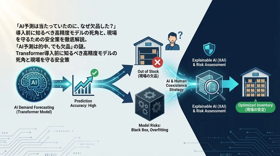 「AI予測は的中、でも欠品」の謎。Transformer導入前に知るべき高精度モデルの死角と現場を守る安全策