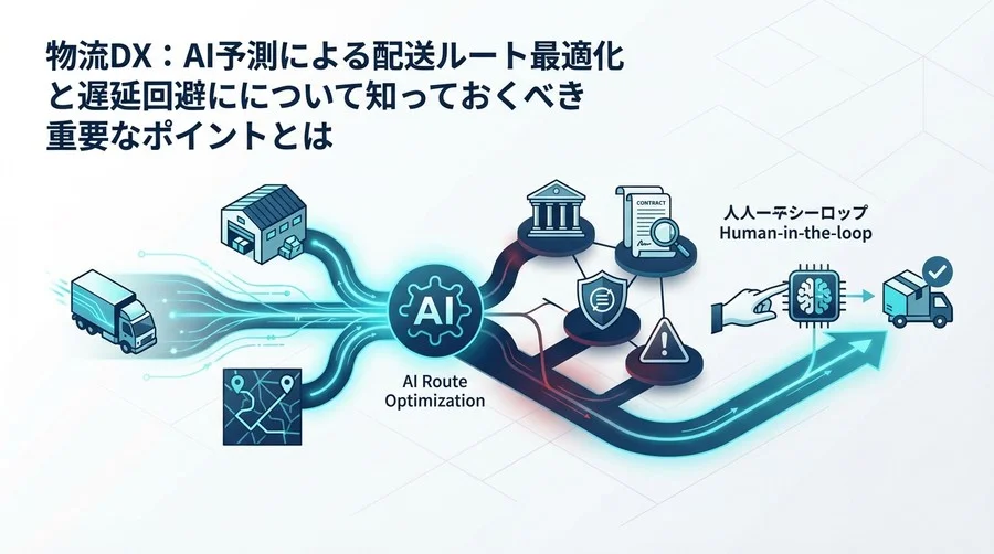 物流DXの法的死角：AIルート最適化が招く2024年問題の落とし穴と回避策