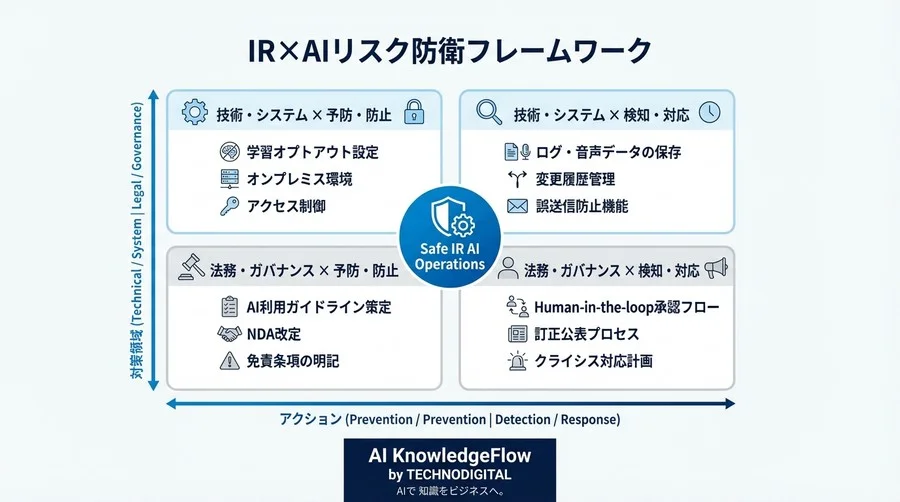 精度99%でもIRでは命取り。AIの「もっともらしい嘘」から企業を守る法的防衛ライン - Conclusion Image
