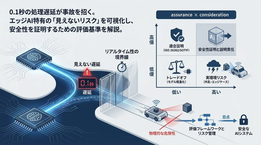 エッジAI物体検知の「見えない遅延」と安全性証明：自動運転におけるリスク評価とリアルタイム性の境界線
