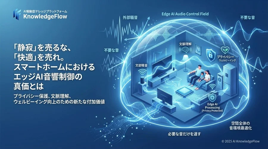 3. 家電ごとの「分散型静音化」から「空間全体の協調制御」へ - Section Image