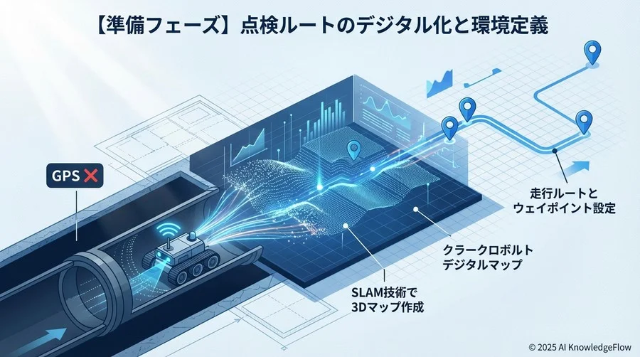 【準備フェーズ】点検ルートのデジタル化と環境定義 - Section Image