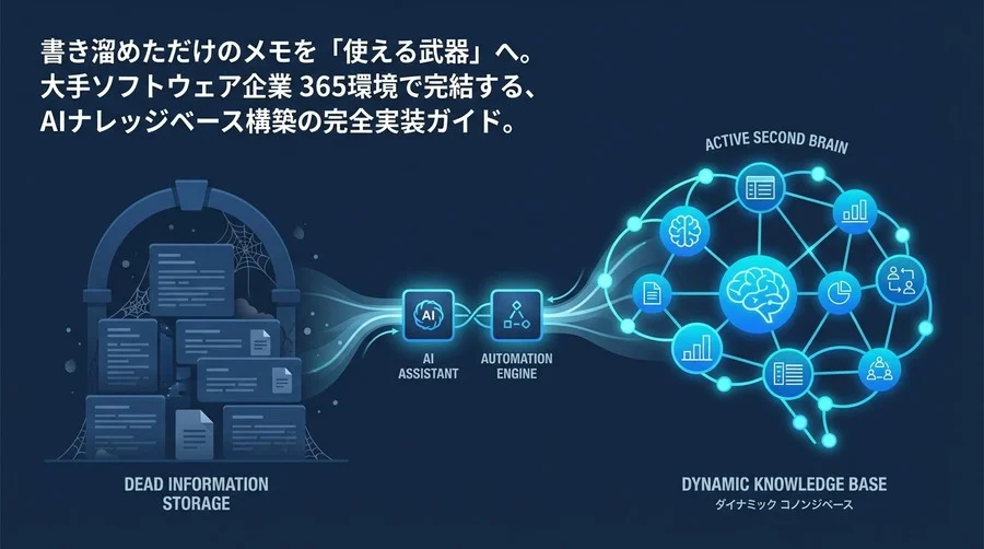 OneNote情報の死蔵を防ぐ：CopilotとPower Automateで構築する「第二の脳」実装手順