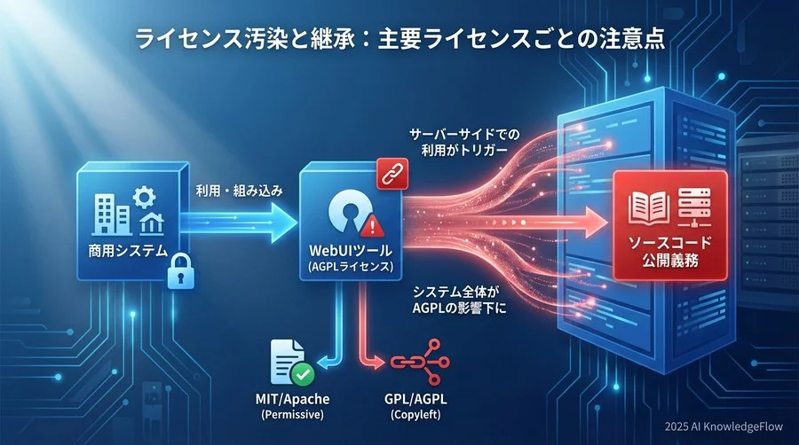 ライセンス汚染と継承：主要ライセンスごとの注意点 - Section Image