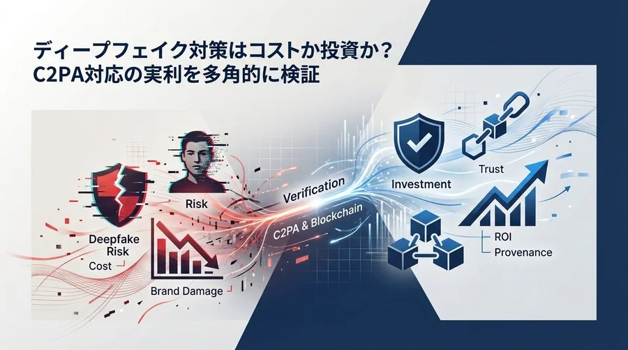 ディープフェイク対策はコストか投資か？C2PAとブロックチェーン連携の実利検証