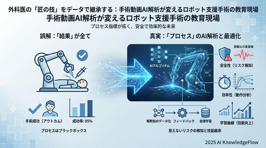 誤解②：「結果（手術成功）が全てであり、プロセスをAIで分析する意味は薄い」 - Section Image
