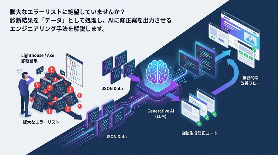 AIを活用したウェブアクセシビリティ自動診断と修正方法