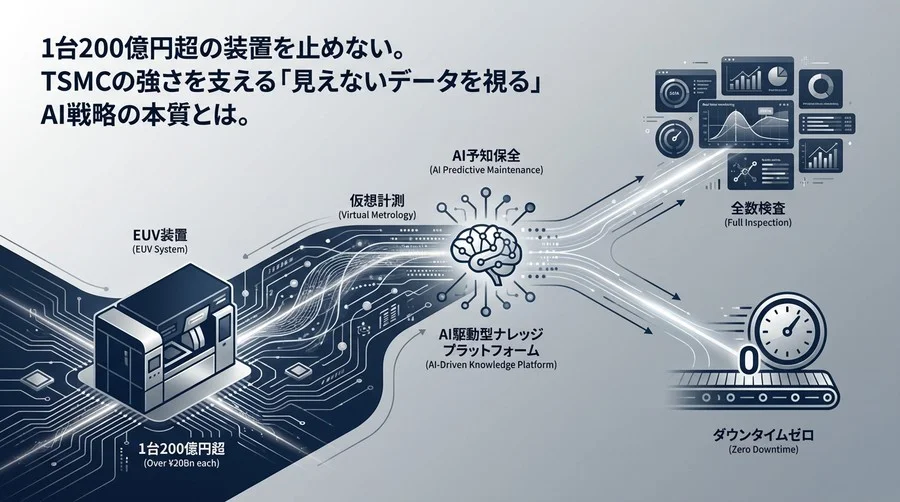 TSMCの「止まらない工場」：EUV装置のAI予知保全と仮想計測の正体