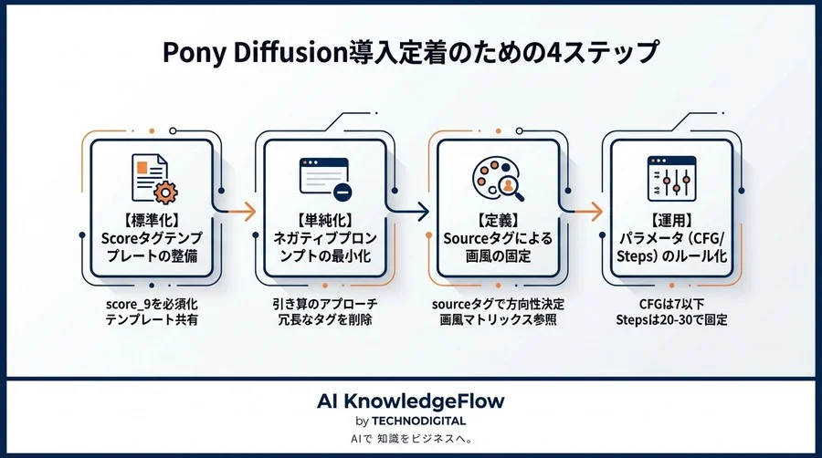Pony Diffusion V6 XL導入の「出力ガチャ」を終わらせる。品質安定化のためのプロンプト処方箋 - Conclusion Image