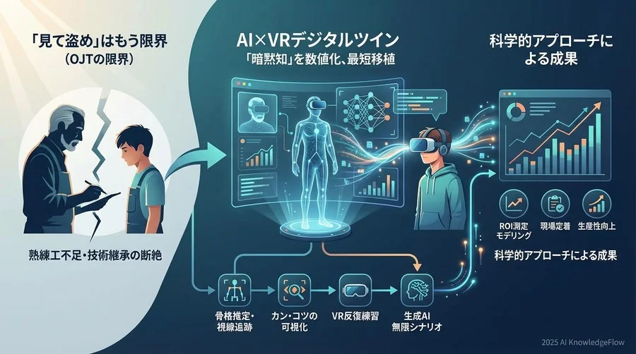 ベストプラクティス①：AIモーション解析による「カン・コツ」の可視化 - Section Image