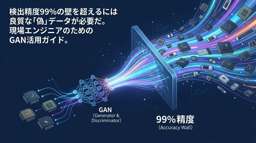 検出精度99%の壁を超えるには良質な「偽」データが必要だ。現場エンジニアのためのGAN活用ガイド