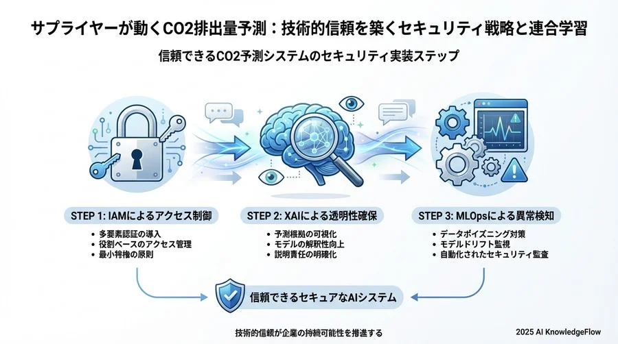 信頼できるCO2予測システムのセキュリティ実装ステップ - Section Image 3