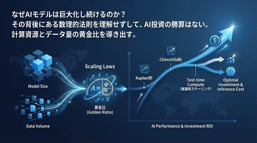 AI投資の勝算を導くScaling Laws：モデル巨大化の数理と推論コスト最適化