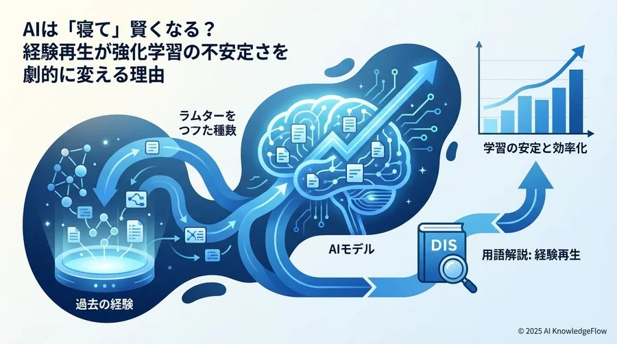 経験再生（Experience Replay）：データを「記憶」として再利用する仕組み - Section Image