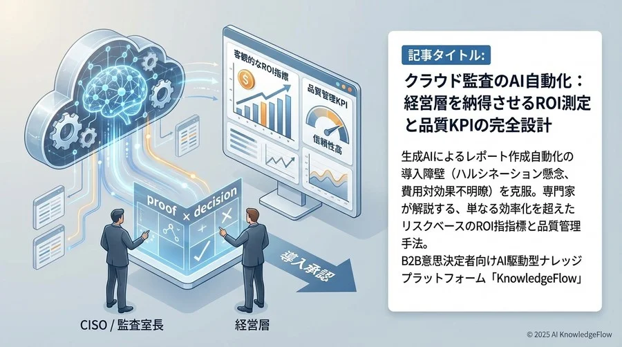 品質KPI：AI生成レポートの信頼性をどう数値化するか - Section Image