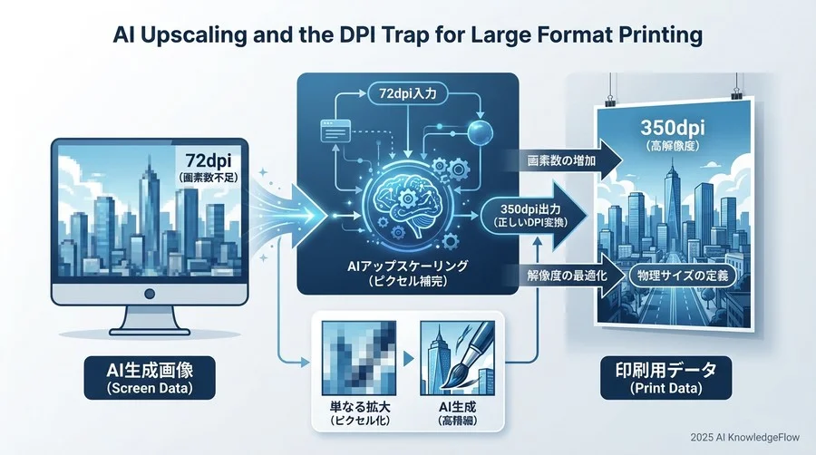 AIアップスケーリングにおける「DPI変換」の落とし穴 - Section Image