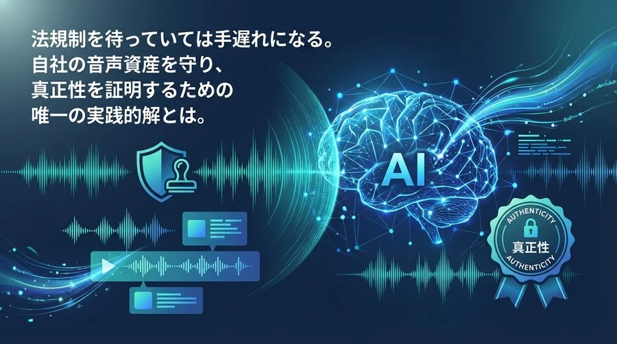 AI学習から自社音声をどう守るか？「見えない透かし」が示す技術的拒否権と真正性証明の経営戦略
