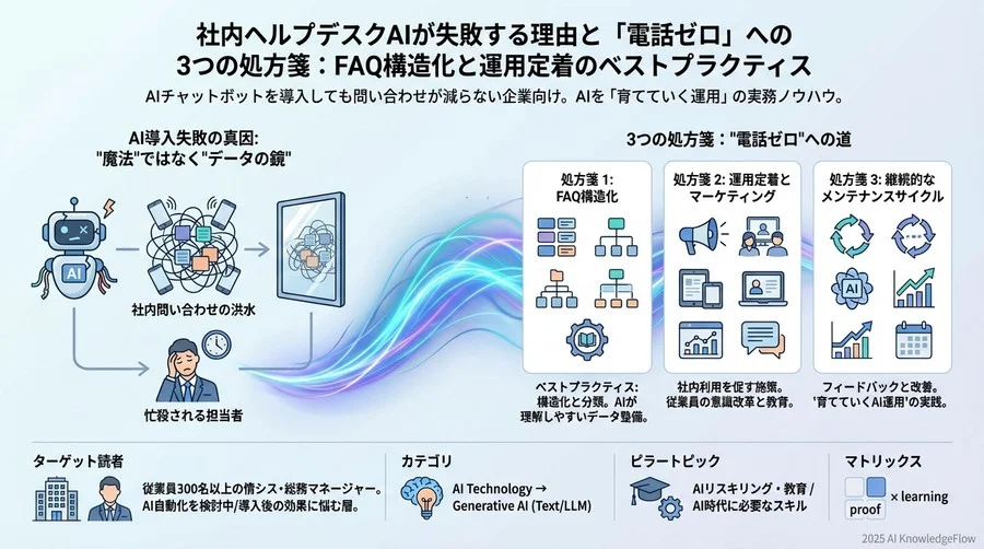 なぜ多くの「社内AIチャットボット」は失敗するのか - Section Image