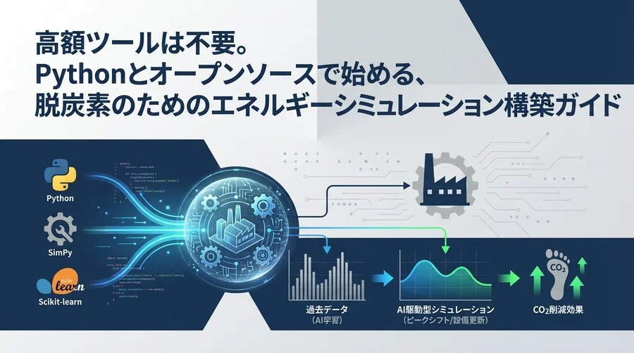 PythonとAIで自作する脱炭素デジタルツイン：エネルギー消費シミュレーション構築ハンズオン