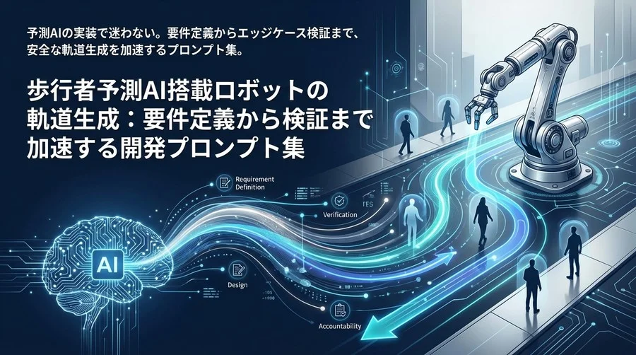 歩行者予測AI搭載ロボットの軌道生成：要件定義から検証まで加速する開発プロンプト集