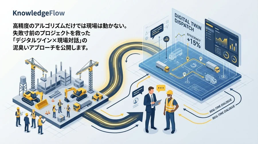 建設現場の「動かないAI」をどう救ったか？デジタルツイン配車システム導入、泥臭い180日間の全記録