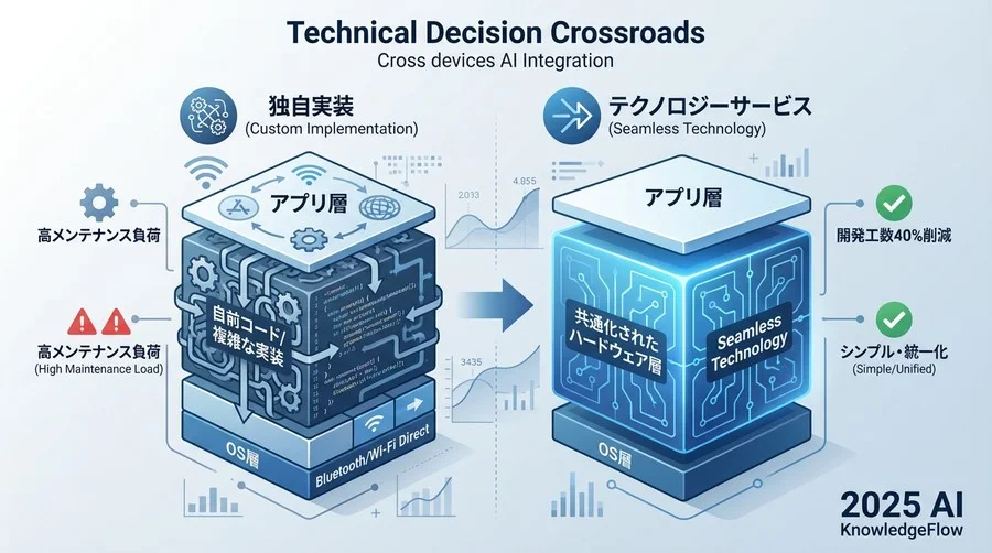 技術選定の岐路：独自プロトコル開発 vs Snapdragon Seamless - Section Image