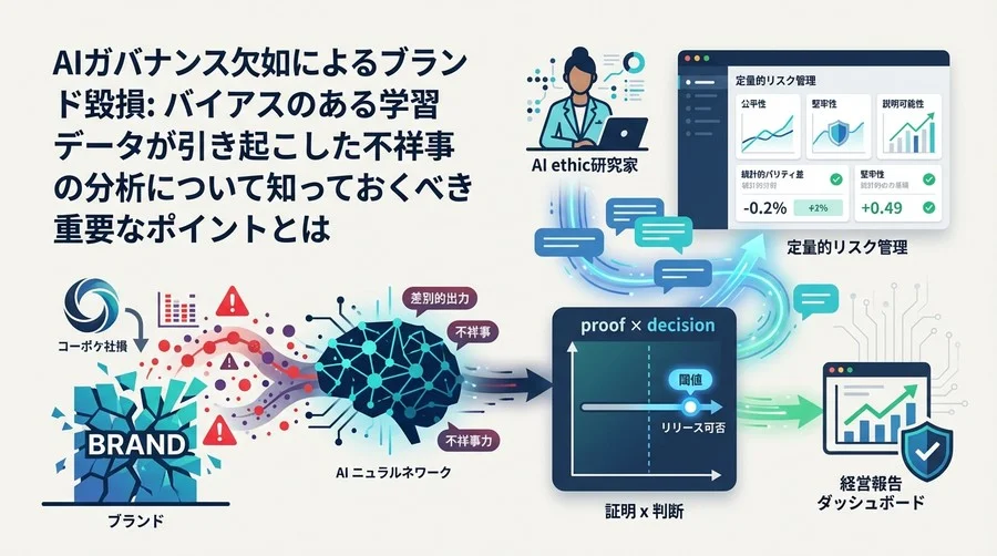 AIガバナンス欠如が招くブランド崩壊：経営者が知るべき安全証明KPIと閾値設計