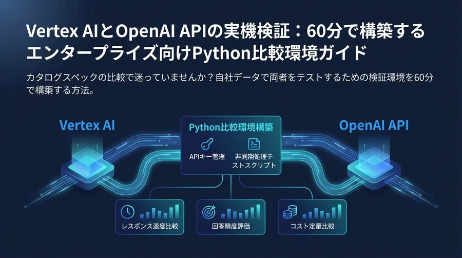 Vertex AIとOpenAI APIの実機検証：60分で構築するエンタープライズ向けPython比較環境ガイド
