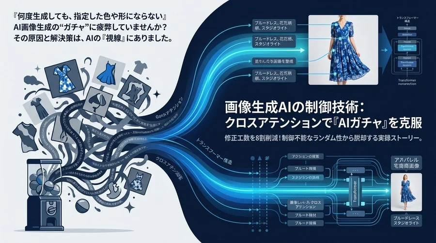 画像生成AIの制御技術：クロスアテンションで「AIガチャ」を克服
