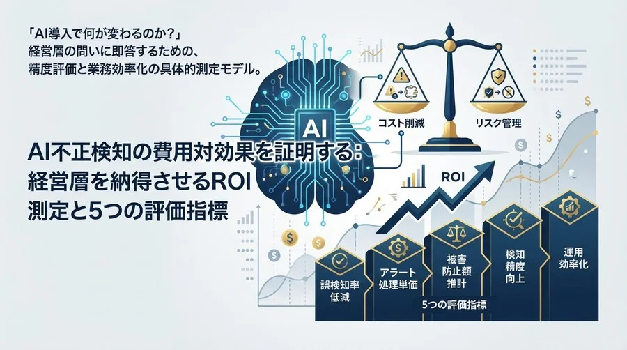 AI不正検知の費用対効果を証明する：経営層を納得させるROI測定と5つの評価指標