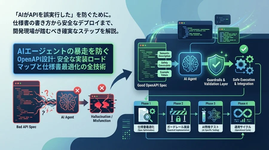 AIエージェントの暴走を防ぐOpenAPI設計：安全な実装ロードマップと仕様書最適化の全技術