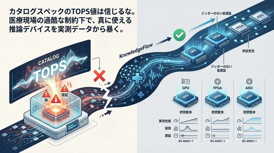 カタログ値TOPSを信じるな：手術室の「熱と遅延」を制するエッジAI選定術