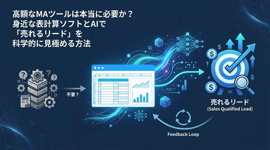 高額MAは不要？スプレッドシートとAIで実現する「売れるリード」の科学的スコアリング手法