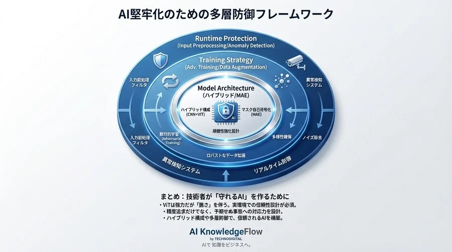 ViTの脆弱性と堅牢化アーキテクチャの設計論 - Conclusion Image