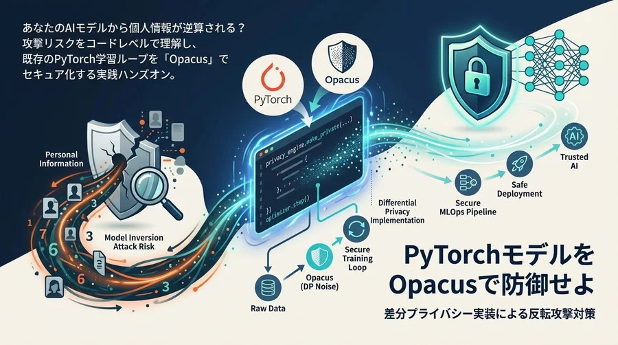 PyTorchモデルをOpacusで防御せよ：差分プライバシー実装による反転攻撃対策