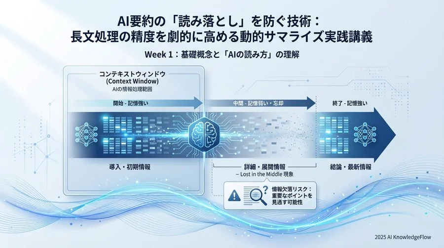 Week 1：基礎概念と「AIの読み方」の理解 - Section Image