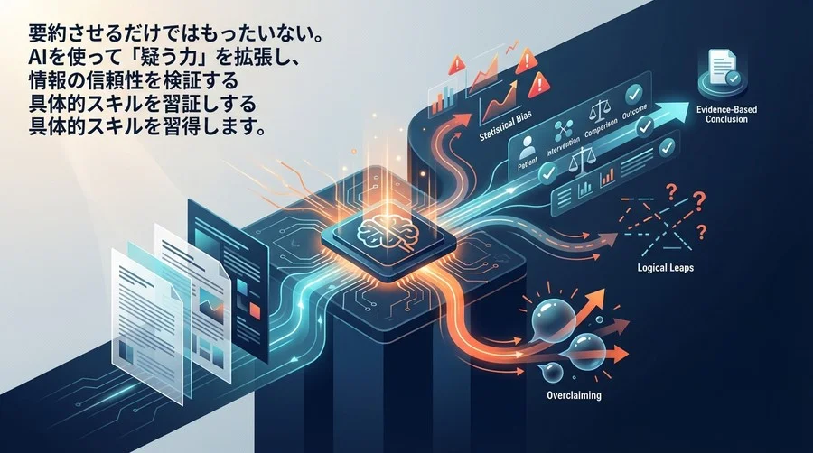 論文の「嘘」を見抜くAI活用術：統計的バイアスと論理的飛躍を特定する批判的吟味プロセス