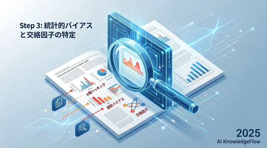 Step 3: 統計的バイアスと交絡因子の特定 - Section Image