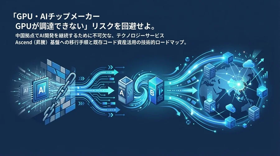 NVIDIA依存からの脱却：中国拠点でAI開発を継続するためのHuawei Ascend移行実践ガイド