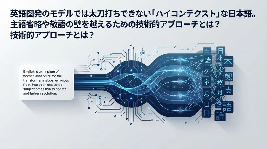 英語モデルの限界を突破する：日本語特有の「ハイコンテクスト」をAIに理解させる実装アプローチ