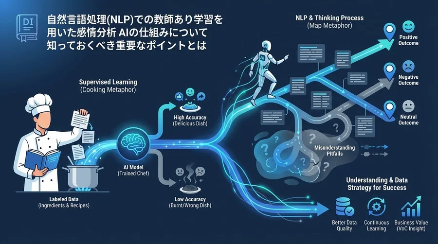 感情分析AIの精度が上がらない本当の理由：教師あり学習とNLPの仕組みを非エンジニア向けに解剖