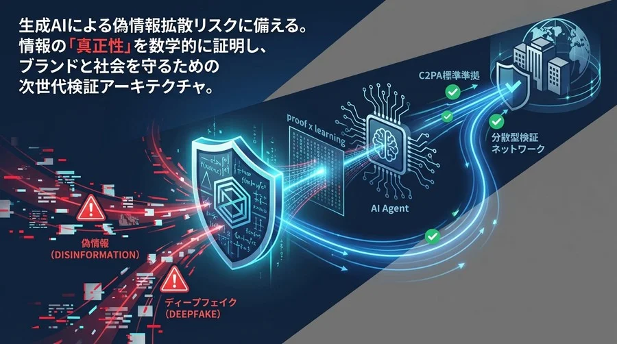 「数学的な盾」でブランドを守る：ゼロ知識証明とAIによる次世代の偽情報対策