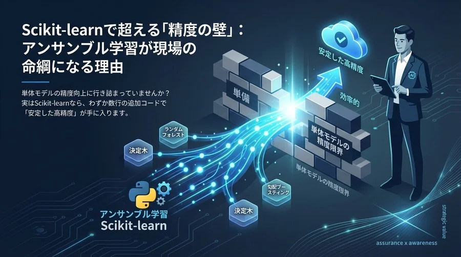 Scikit-learnで超える「精度の壁」：アンサンブル学習が現場の命綱になる理由