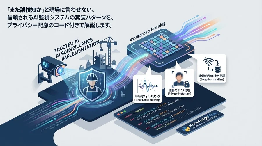 「また誤検知か」と言わせない。信頼されるAI監視システムの実装パターン【Pythonコード付】