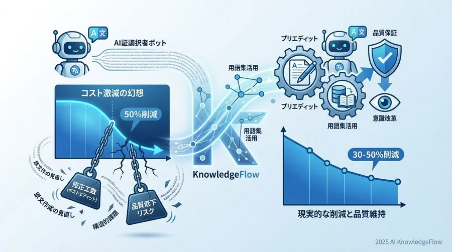 誤解③：「ツールさえ導入すれば、今のプロセスのままコストが下がる」 - Section Image