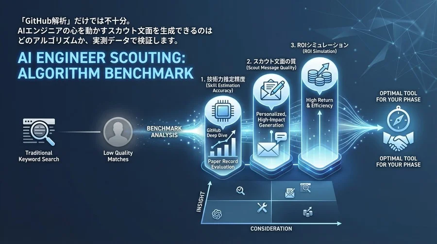 AIエンジニア採用の勝機はアルゴリズムにあり：国内スカウトAIの実力を徹底ベンチマーク検証
