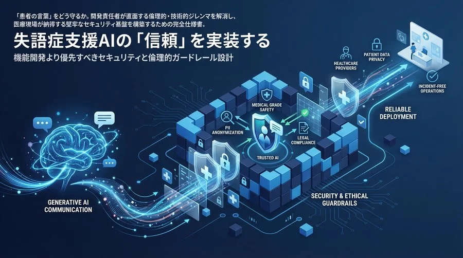 失語症支援AIの「信頼」を実装する：機能開発より優先すべきセキュリティと倫理的ガードレール設計