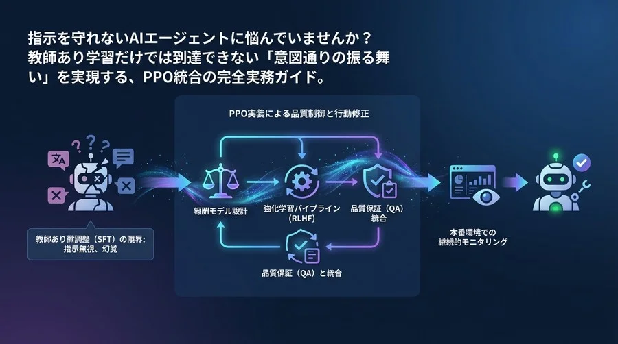 指示無視に終止符を。PPO実装によるAIエージェント品質制御と行動修正の実践