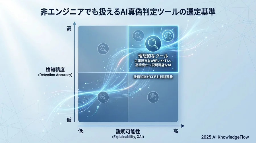 Step 2: 非エンジニアでも扱えるAI真偽判定ツールの選定基準 - Section Image